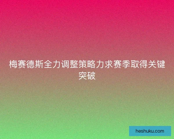 梅赛德斯全力调整策略力求赛季取得关键突破
